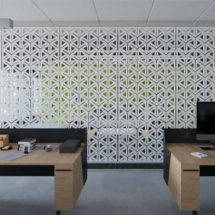 Customized Aluminum Alloy Fireproof Fancy Idea Design Fence Screen for Hotel