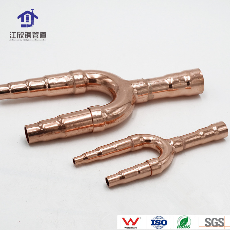 Refrigeration Disperse Pipe Y-Branch Air Conditioner Part Copper Fitting