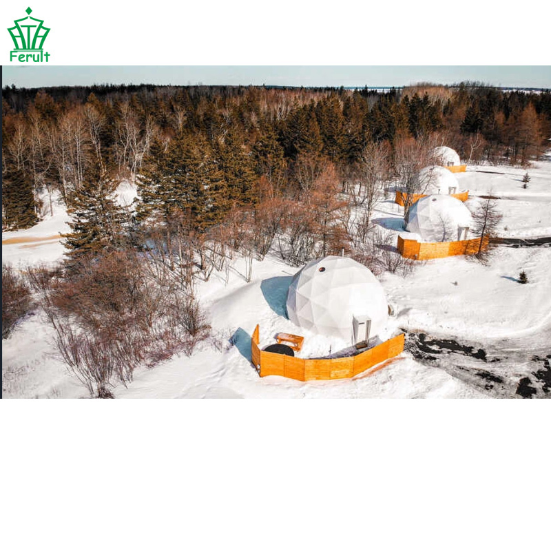 6m Waterproof PVC Geodesic Dome Glamping Tent for Outdoor Restaurants