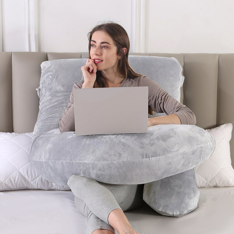 COMFLIVE Cotton Body Medium Nursing and Support Pillow