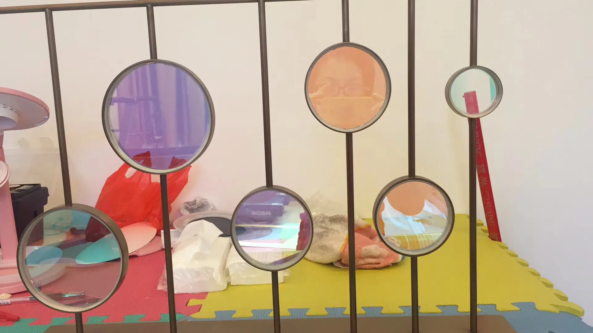 Iridescent Coated Color Decorative Glass Home Craft Decoration