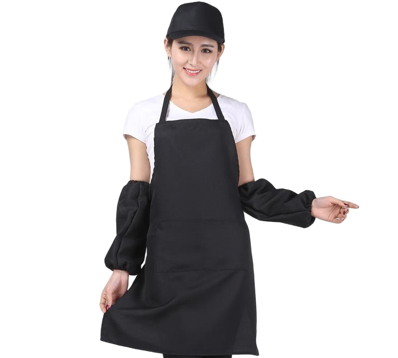 Wholesale Custom Unfiorm Promotion Waterproof Cooking Coffee Bib Kitchen Waist Resterant Apron