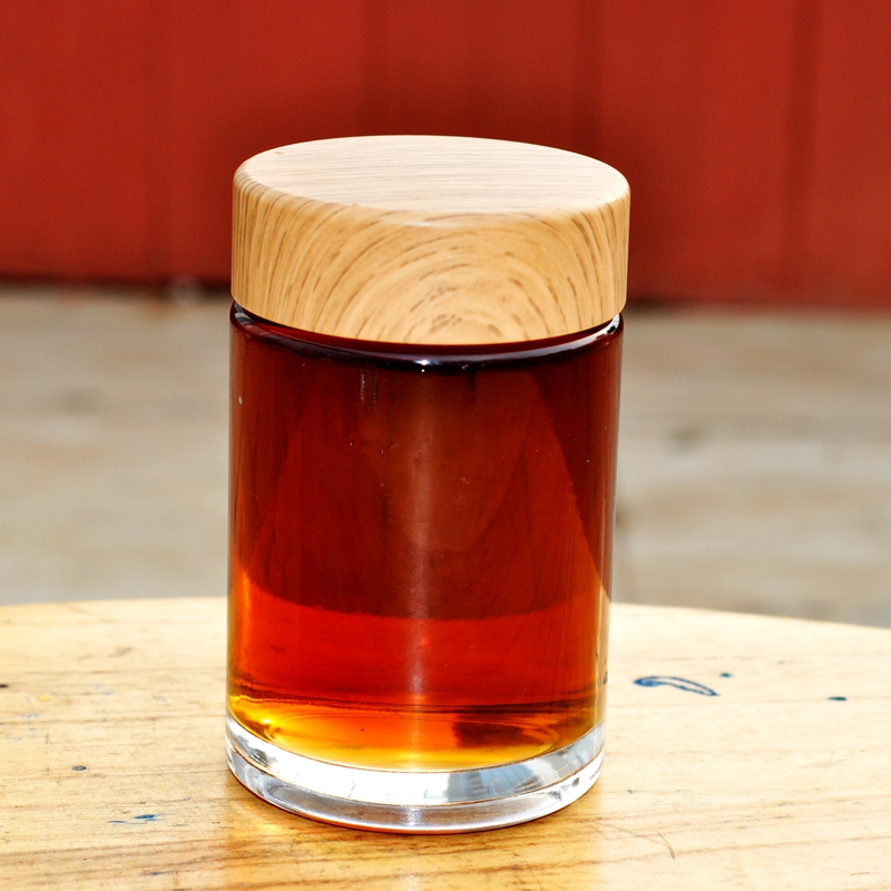 Cylinder Shape Honey Glass Jar