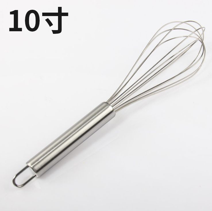 Heavy Duty Kitchen Tool Manual Stainless Steel Egg Beater Whisk