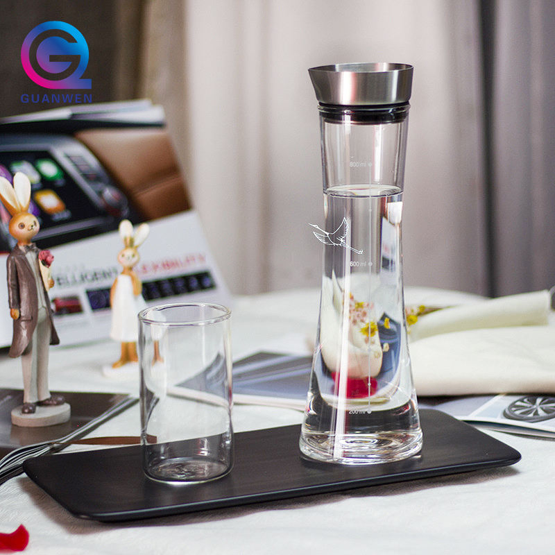 Restaurant Supplies Plastic Pitcher 1600ml Transparent Glass Tea Jug Carafes