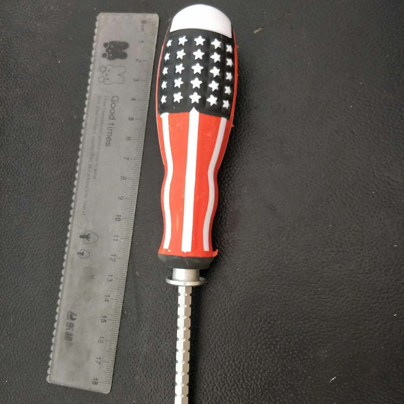 Strong Magnetic Hexagon Pole Dual-Purpose Massage Handle Screwdriver