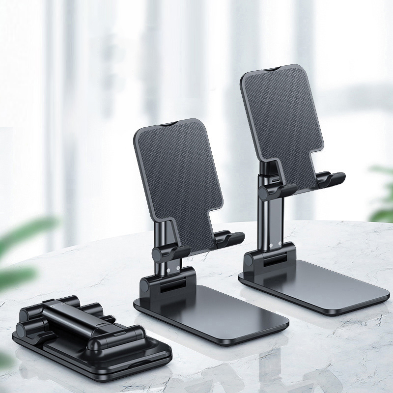New Fancy Unique 360 Aluminium Degree Foldable Mobile Cell Phone Holder Stand for Office Table Mobile