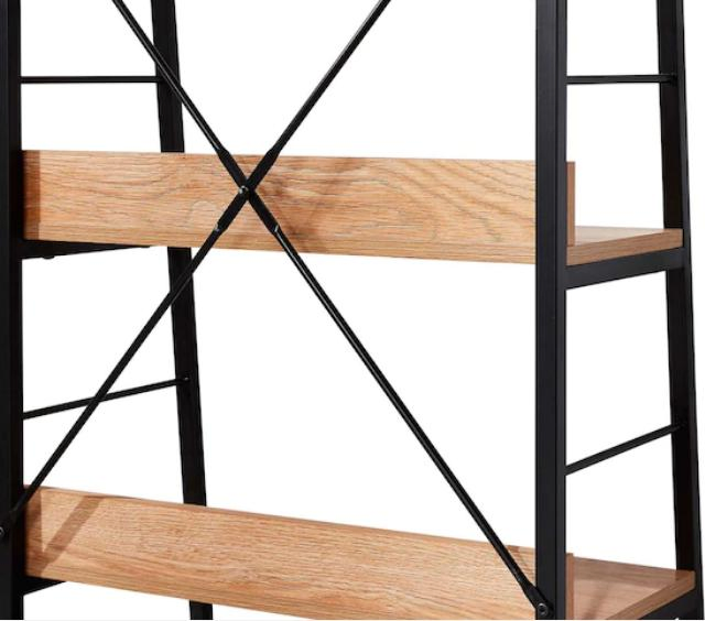 Деревянная настенная полка для гостиной