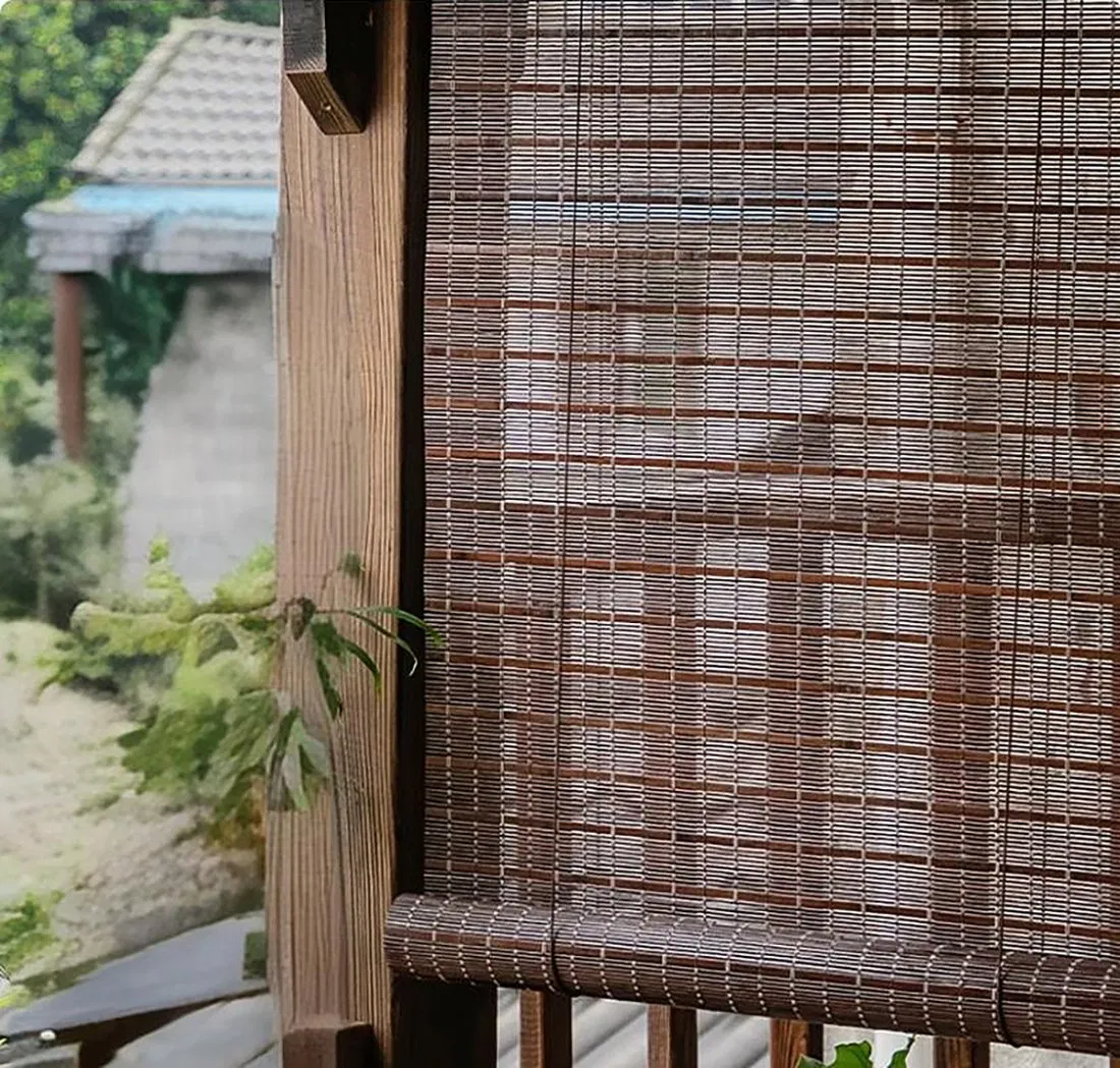 First Price Customized Bamboo Window Blinds Outdoor Roller up Blinds