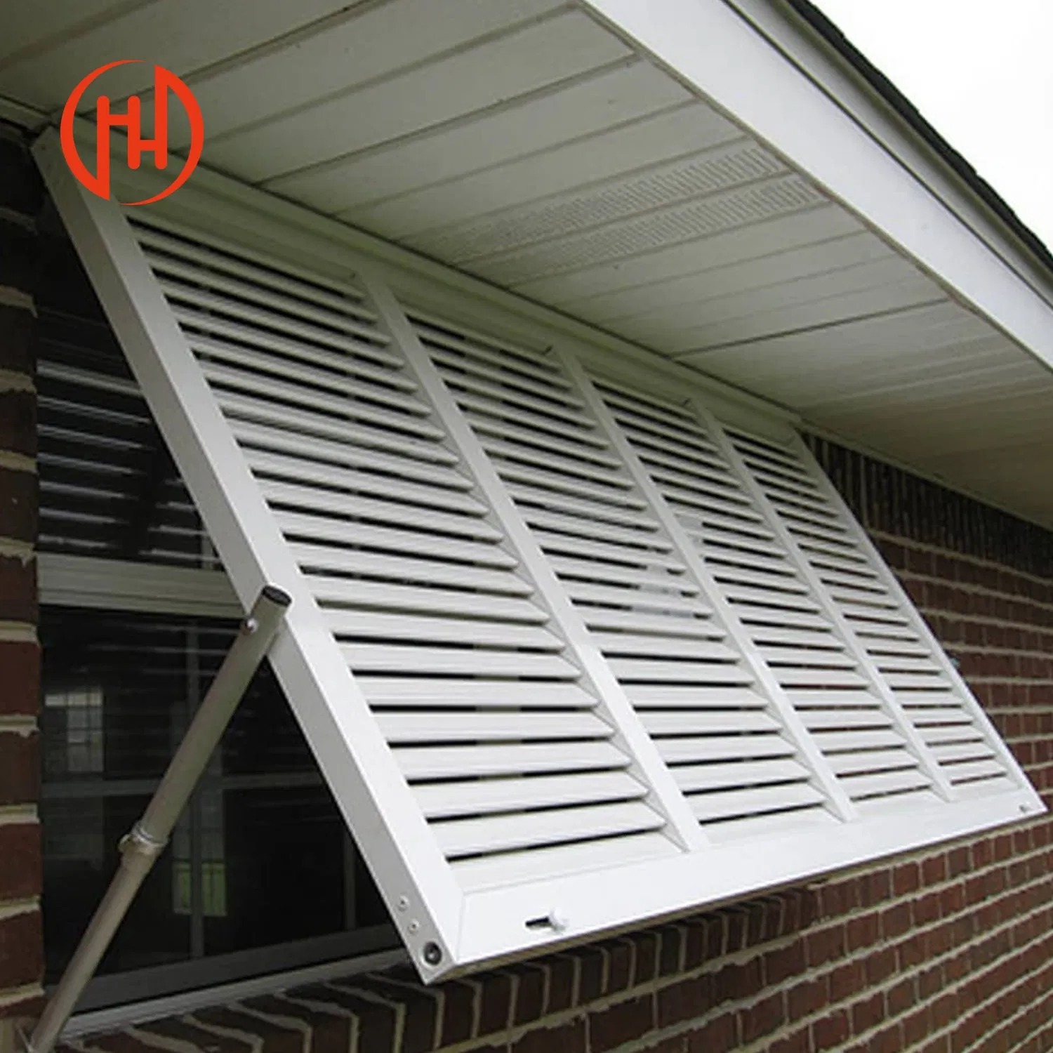 Aluminium Sun Shutters Outdoor Sun Shade Sliding Louver Rolling Shutter Windows Aluminum Alloy Horizontal 100mmx50mm Customized