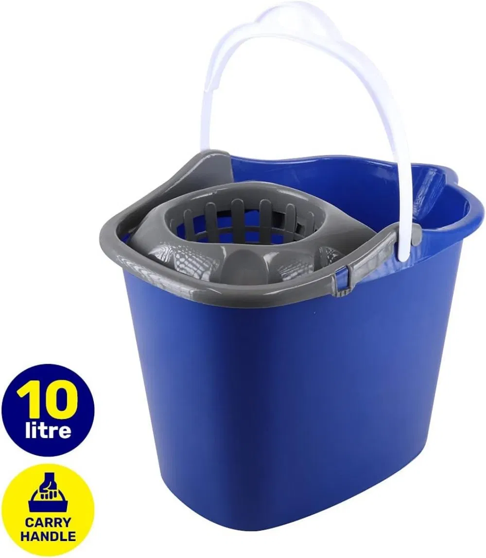 Cleaning Mop Squeegee Mop Plastic Bucket with Wringer