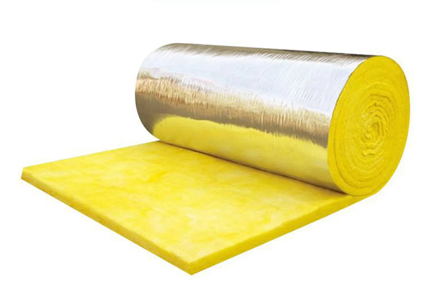 Acoustic Sound Insulation Glass Wool Blanket with Aluminum Foil, Fireproof, Heat-Insulating