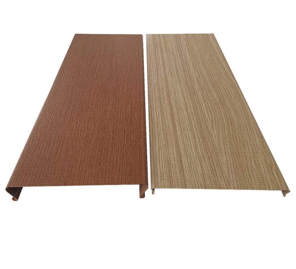 Customized Easy to Install Fireproof Construction Materials Strip Ceiling Aluminum Linear Ceilings