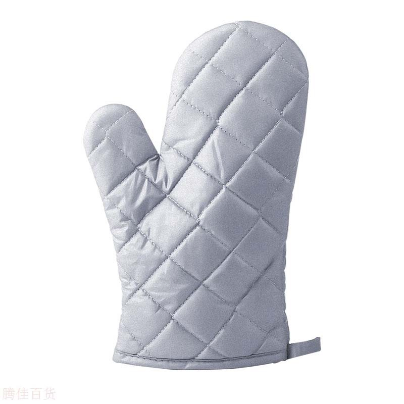 Pure Cotton Thickened Gloves with Silver Coating, High-Temperature Resistant Microwave Oven, Steamer and Oven Gloves