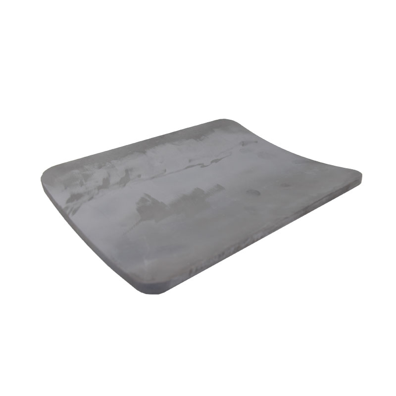 Rectangle Single-Curved Sintered Silicon Carbide (SIC) Ceramic Plate 220*270*10mm