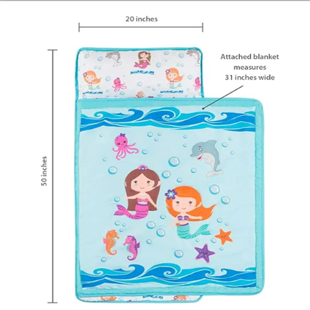 Toddler Nap Mat with Removable Pillow