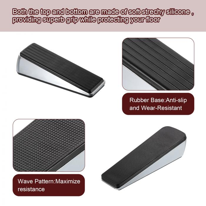 Mdmp-0082 Die-Cast Zinc Door Stop, Satin Nickel Finish