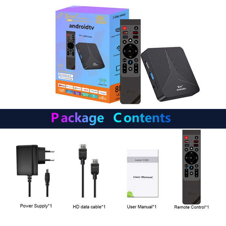 ТВ-бокс ATV Rk3518 Android TV Box 4K, 2GB+16GB