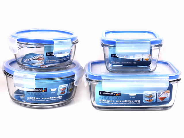 Heat Resistant Glass Food Container (HHK1013) , Glass Container