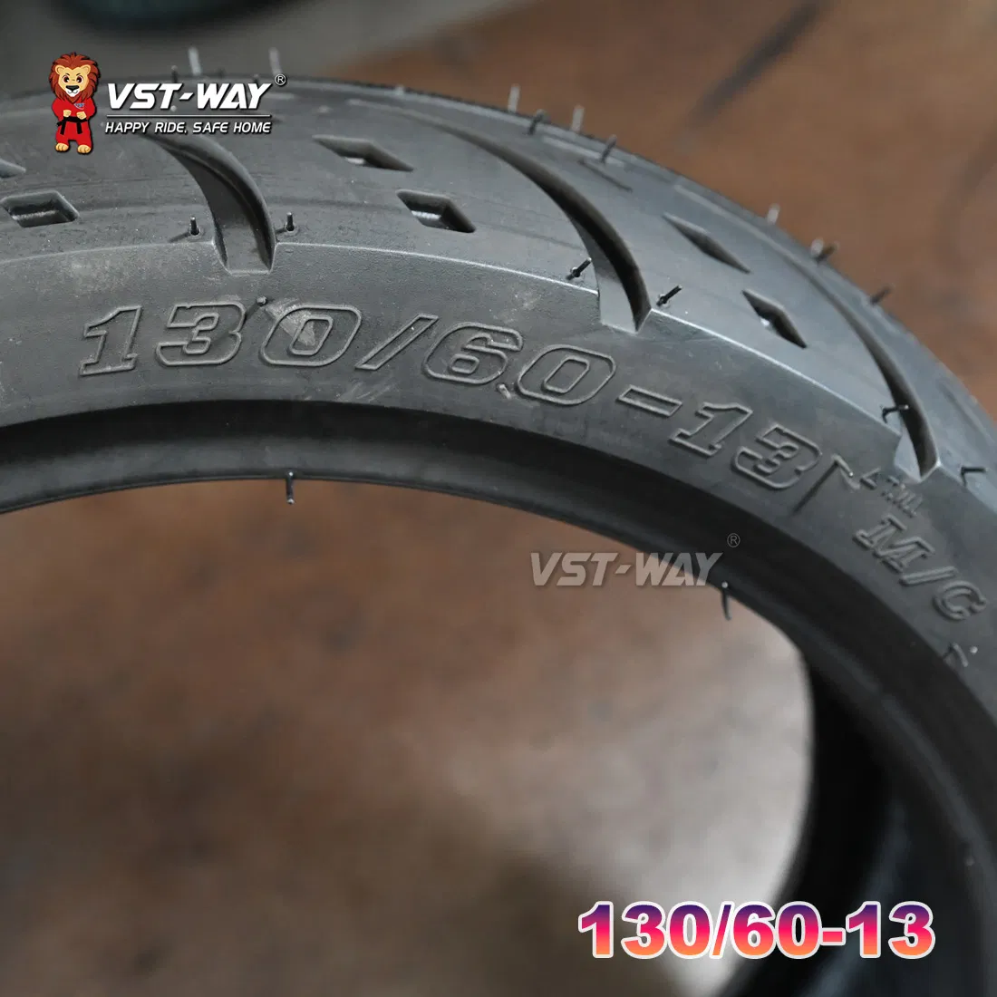 Шина мотоциклетная бескамерная внедорожная 130/60-13