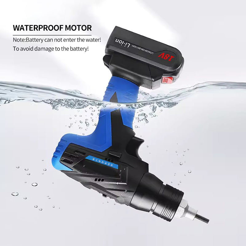 M3 M4 M5 M6 Cordless Rivet Gun Kit Automatic Lithium Battery Electric Blind Nut Riveter Tool