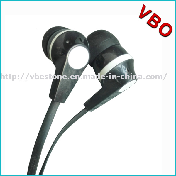 High Quality Popular Falt Cable Earphones with Mic