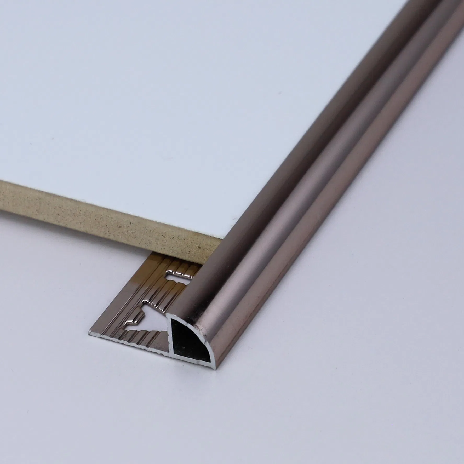 Custom Gold Metal Ceramic Aluminum Pencil Tile Edge Trim Corners