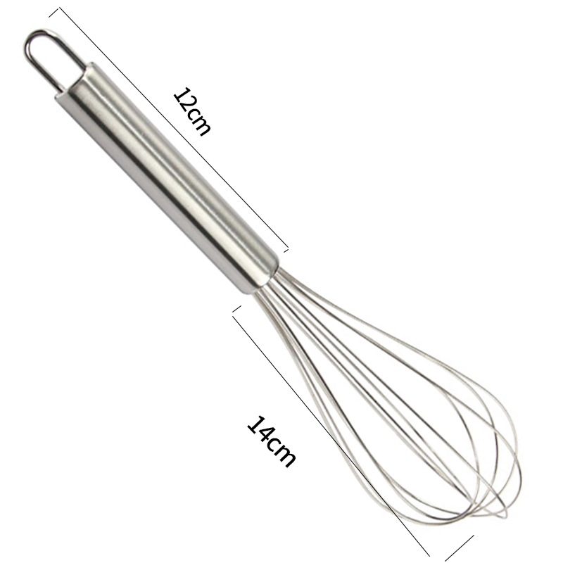 Heavy Duty Kitchen Tool Manual Stainless Steel Egg Beater Whisk