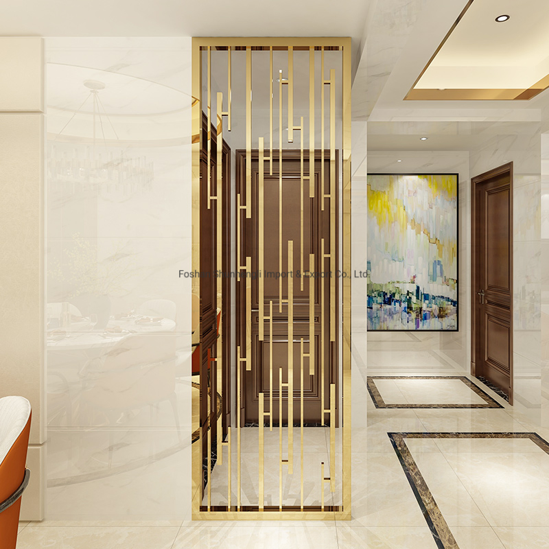 Art Screen Living Room Stainless Steel Room Divider Partition Wall
