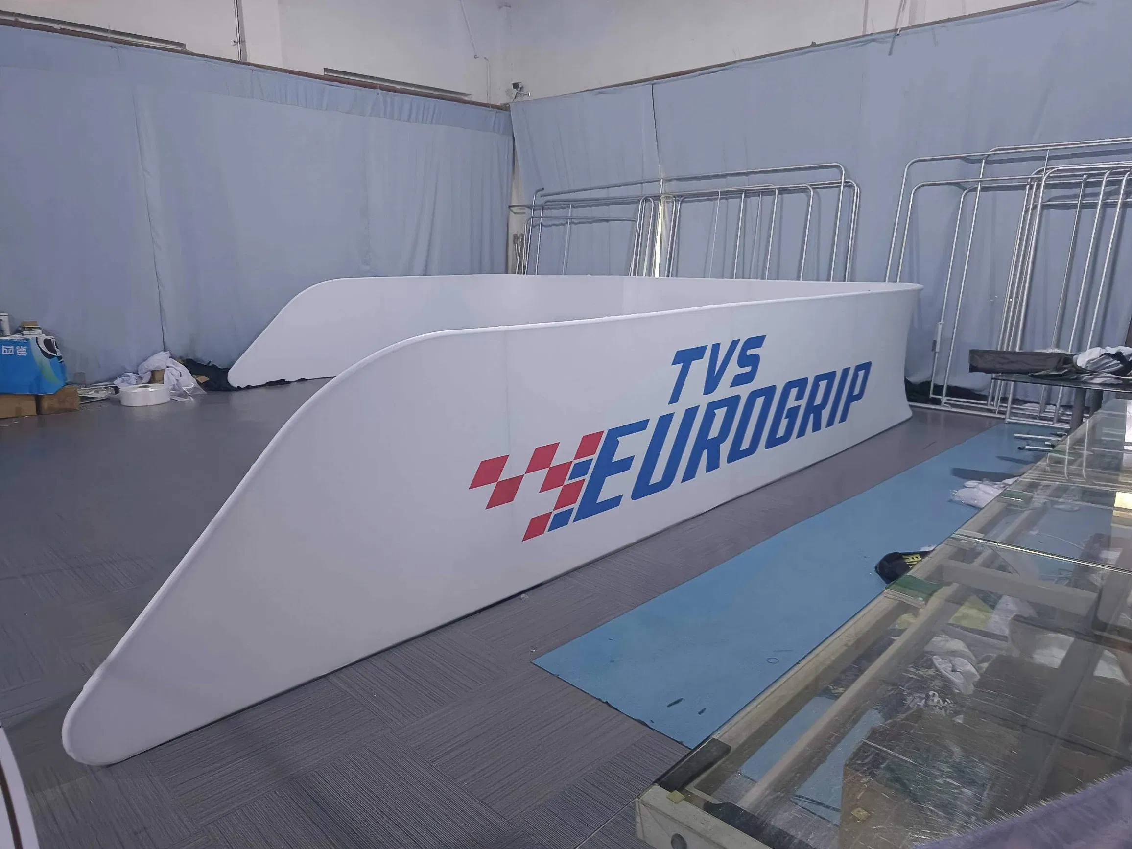 Aluminum Tube Dye Sublimation Tension Fabric Banner Tradeshow Hanging Signs Square Ceiling Banners