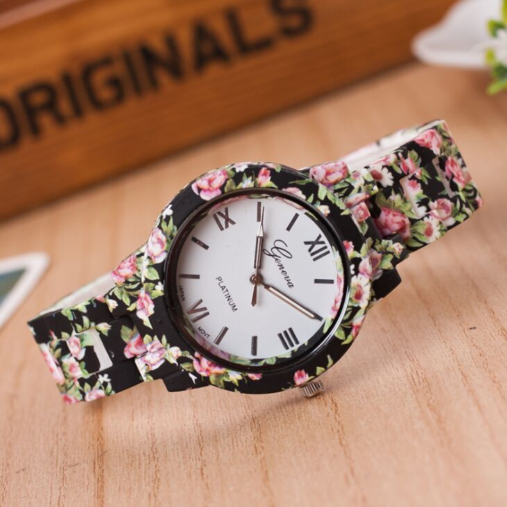Fashion Watches Quartz Watch Printing Alloy Wrist Watch (KW-002)