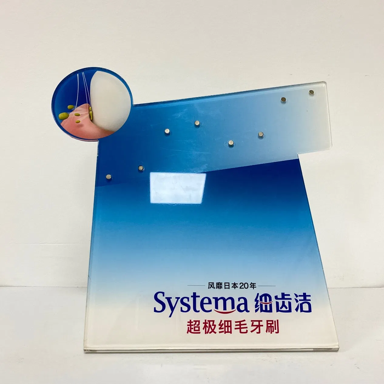 Advertising Terminal Payment Table Kiosk Table Top Label Sign Board Holder with Base