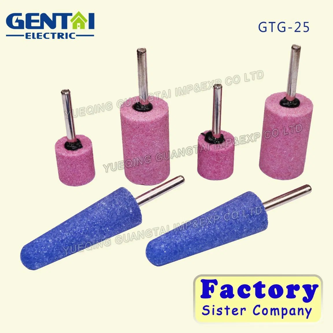 Шлифовальный головка 25x25 мм 46# с хвостовиком 6 мм