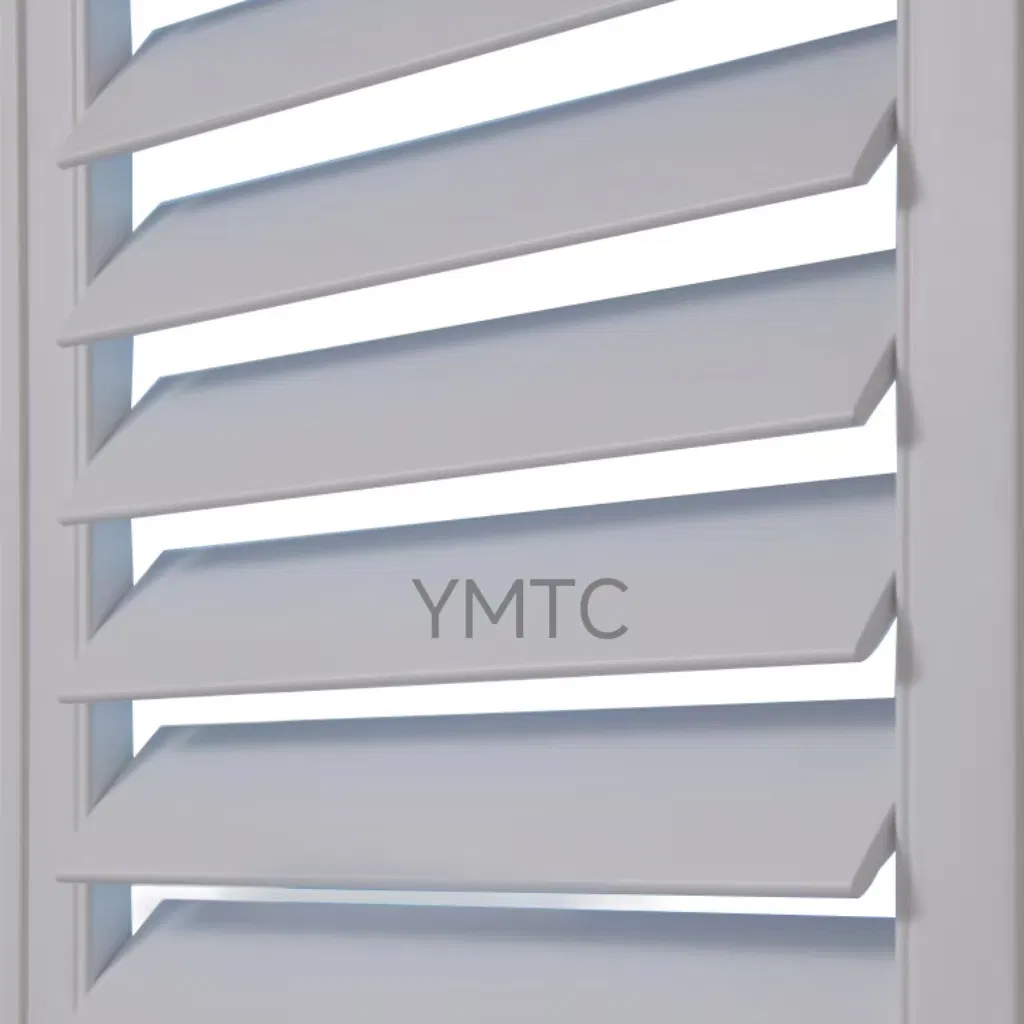 Made to Measure Paulownia Wood/Bass Wood/PVC White Painted Plantation Shutters for Home Decoration