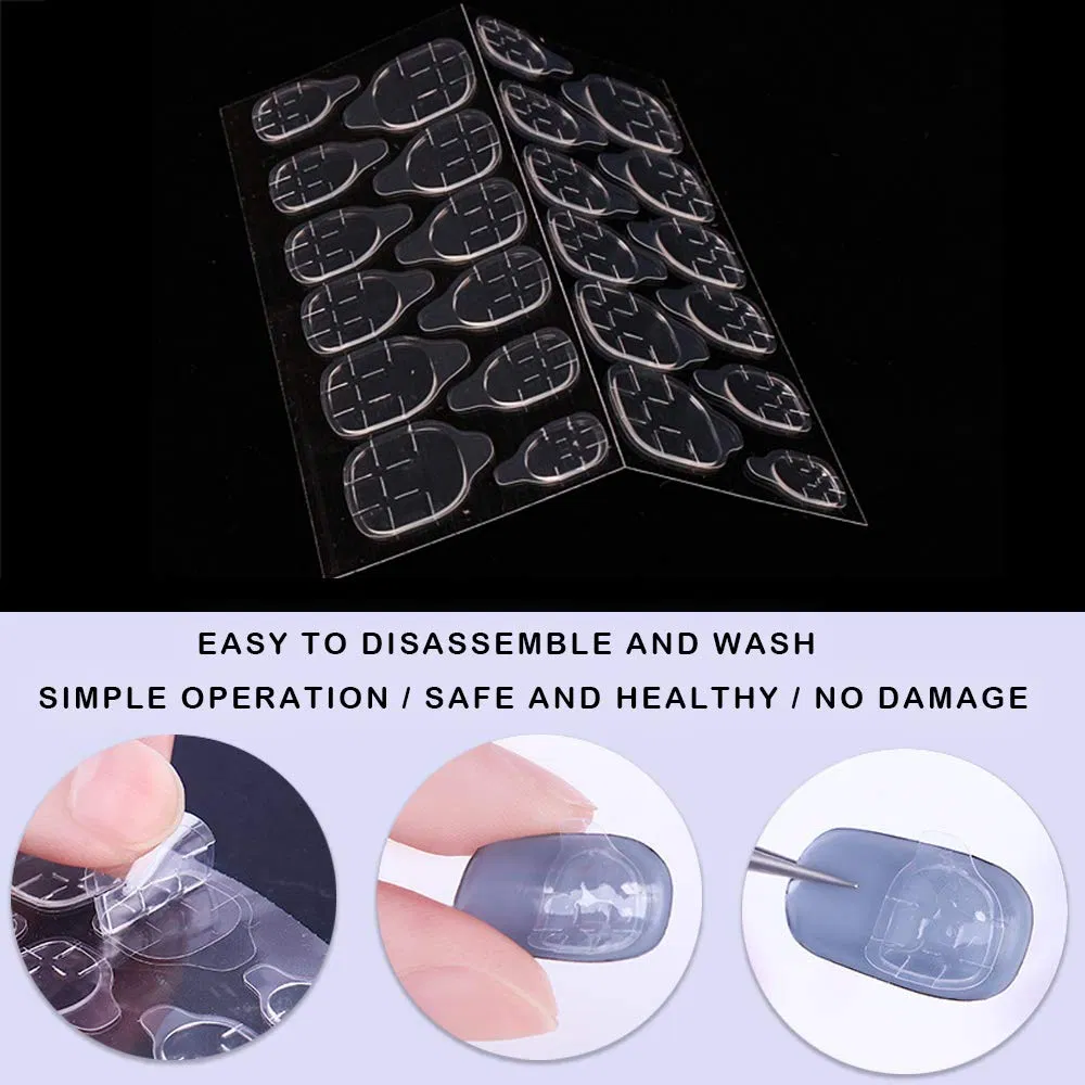 240 PCS / Lot Double-Side Adhesive Tips Transparent Tapes Glue Sticker Waterproof False Nail Art Extension Stick Tools