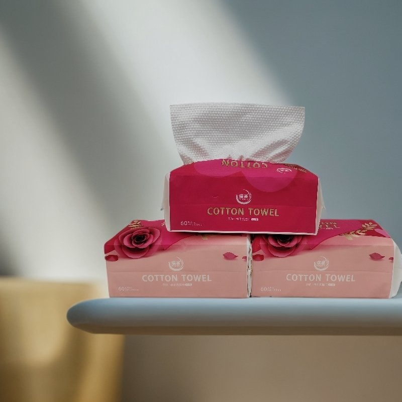 Disposable Facial Tissues Soft Natural Cotton Facial Towel for Daily Use and Makeup Removal