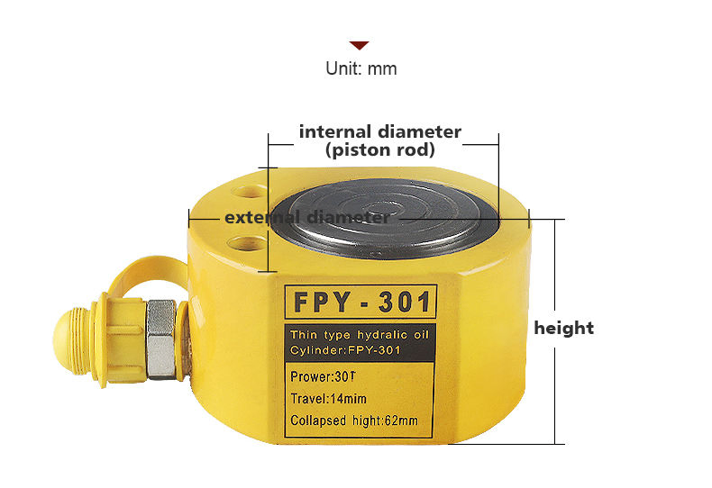 Fpy Series Electric Hand Hydraulic Cylinder Jack for Cars Tools