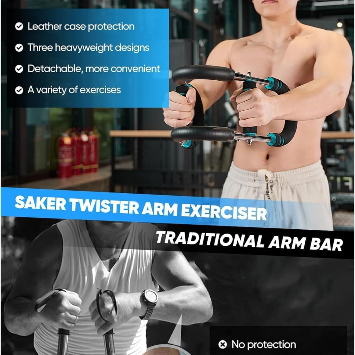 Эспандер грудной регулируемый силовой для верхней части тела