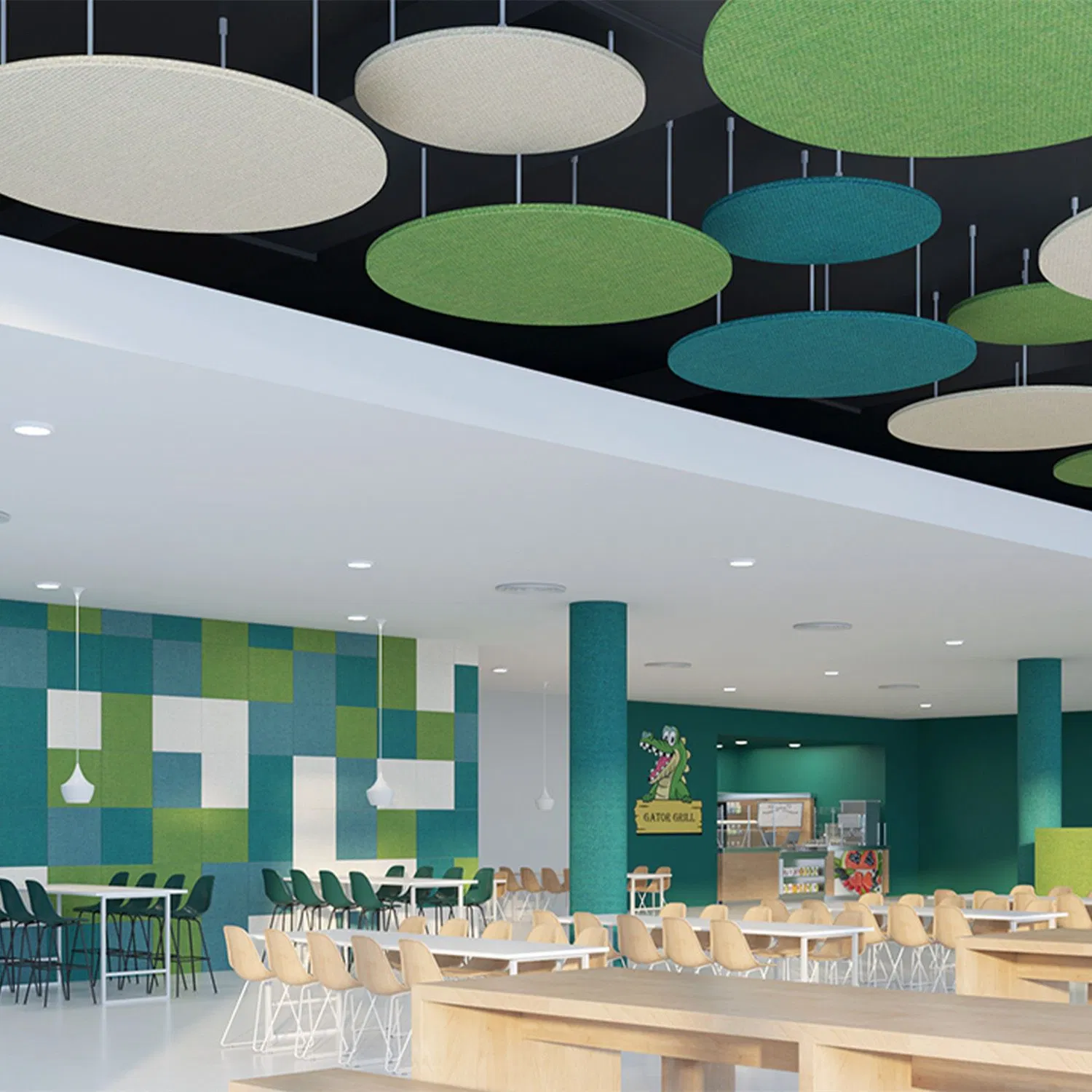 False Suspended Acoustic Board Price Fiberglass Ceiling for Office