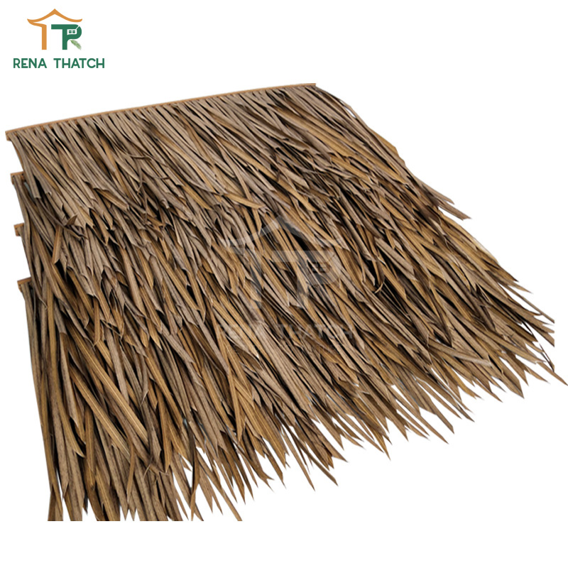 Long Lasting Recyclable Synthetic Artificial Thatch Roof Umbrellas Plastic Mexican Palapa Thatch
