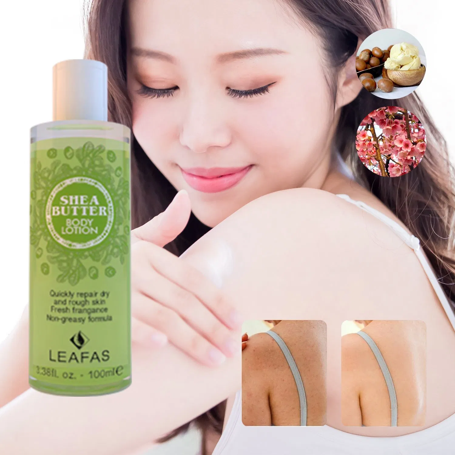 100ml Moisturizing Body Shea Butter Skin Care Body Lotion Cream Private Label
