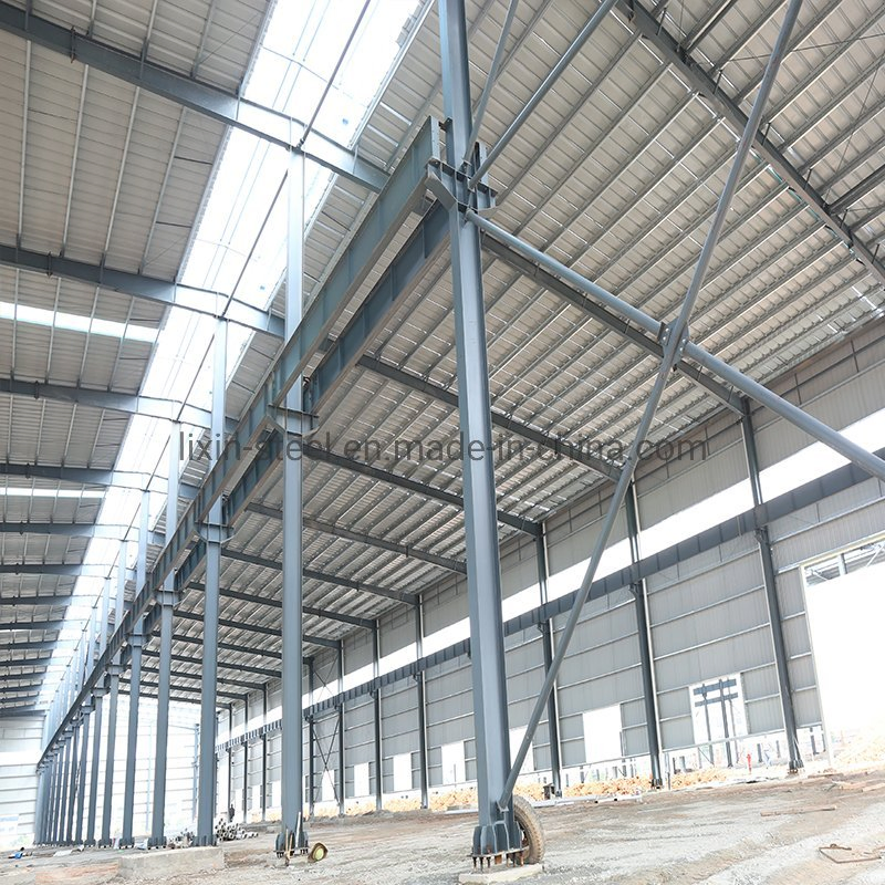 Steel Structure Car Repairing Construction Steel Building Span 120m