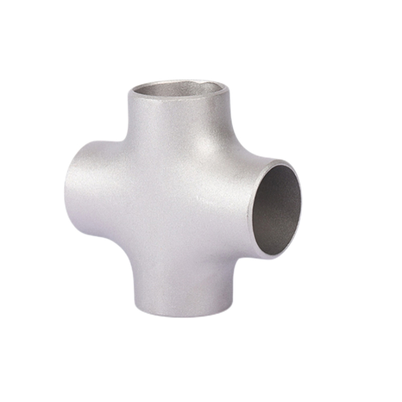 DN 80 3mm Pipe Fitting Pressure Corrosion Resistant Titanium 4 Way Cross