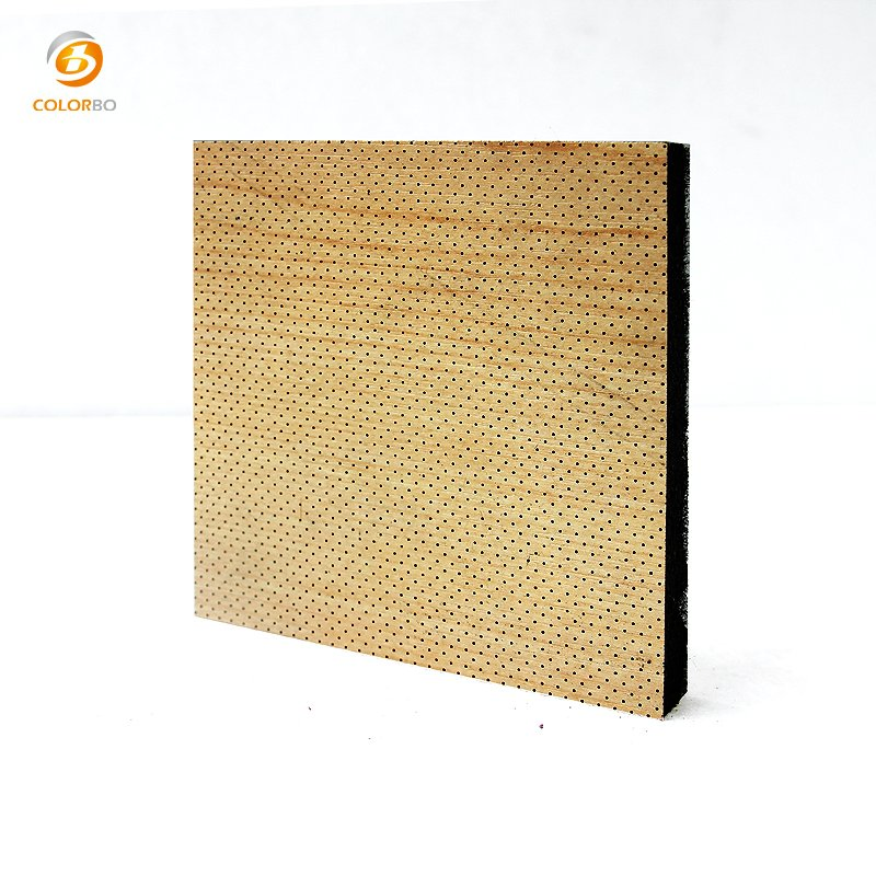 Class A Fireproof MGO Sound Absorption Micro-Perforated Wood Panel