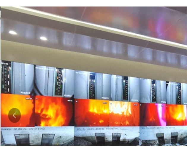 Ethernet Cameras for Visual Monitoring Inside a Furnace