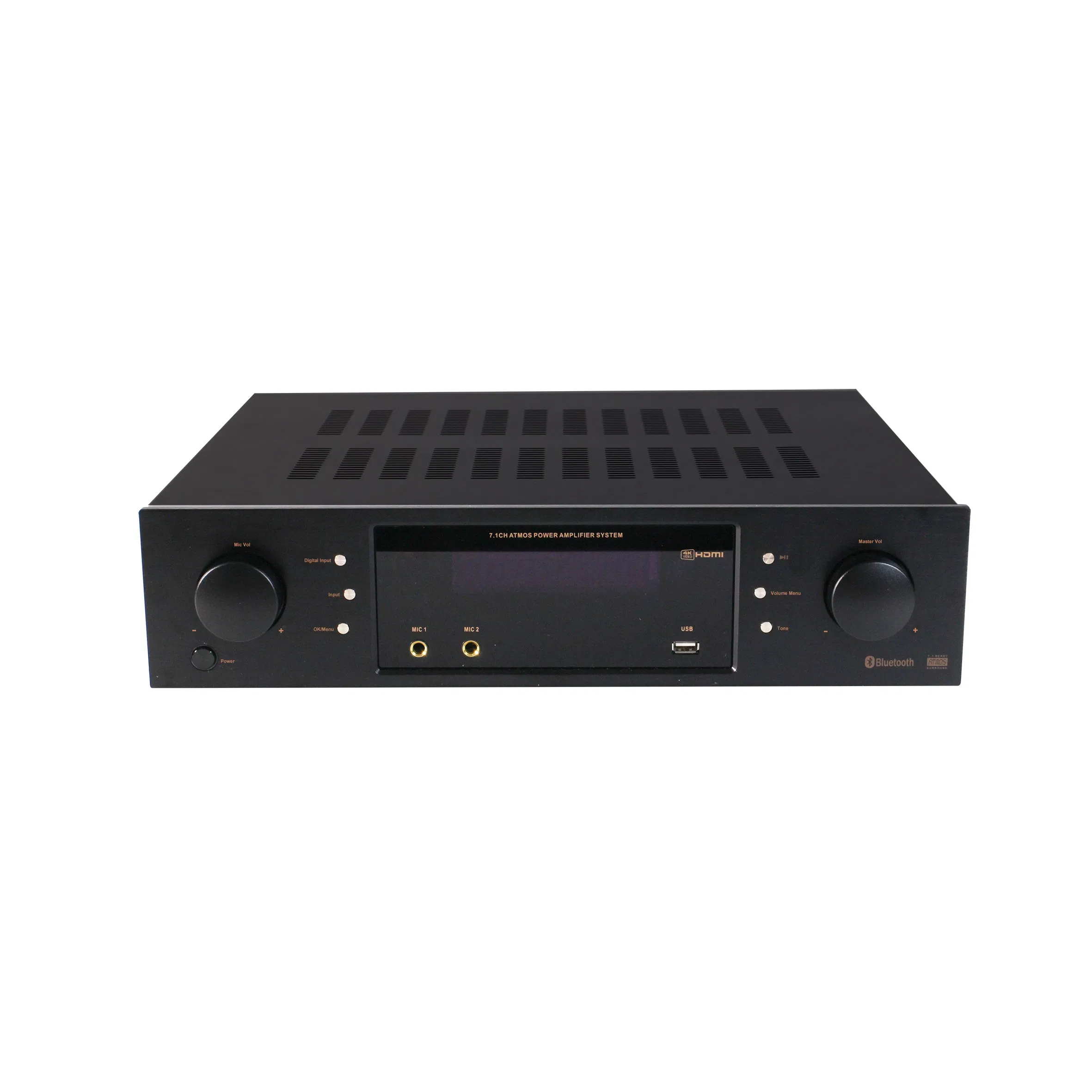 Home Theater Surround 7.1 Sound System Digital Audio Video Amplifier 5'' Ceiling Speaker and 8'' Subwoofer
