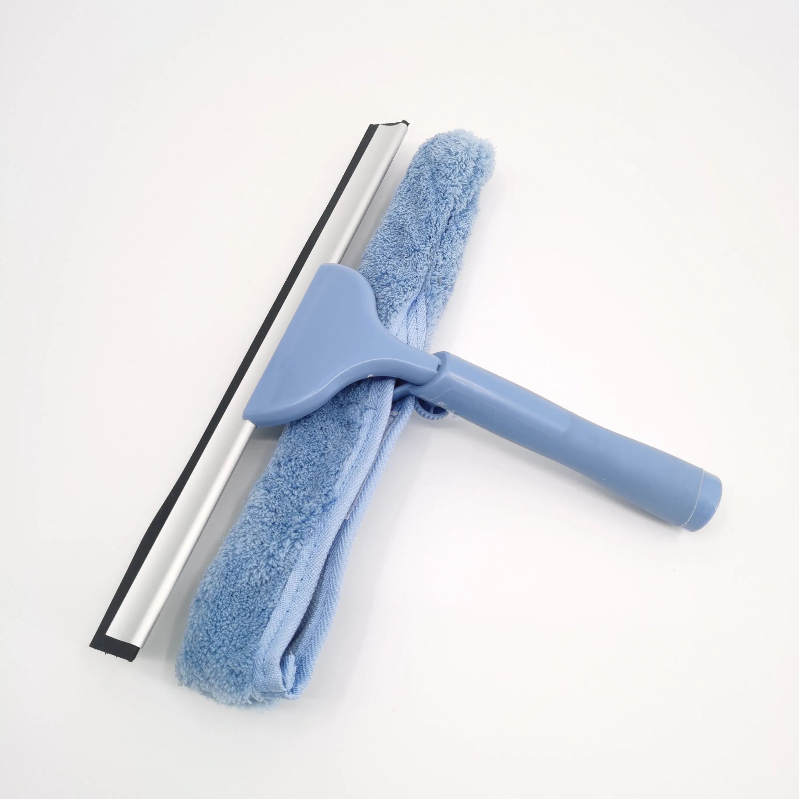 Household Window Cleaner Integrated Glass Scraper Built-in Tool with Soft Plastic Handle