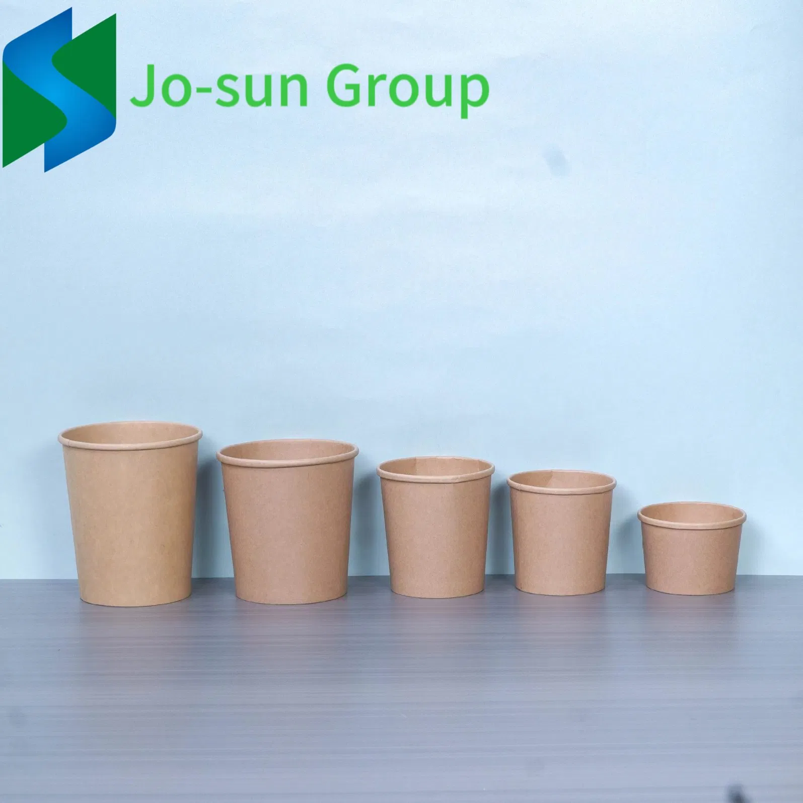 Disposable Bowls 12 Oz Kraft Paper Bowls Small Brown Rolled Rim Storage Bucket for Hot or Cold Dish to Go Packaging