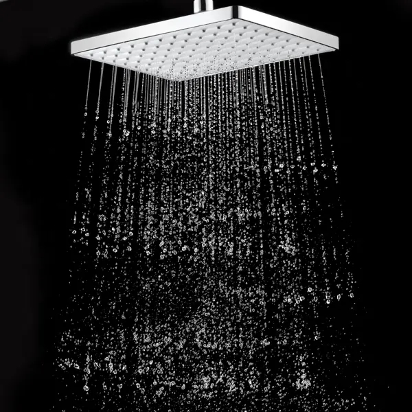 New Bathroom ABS Plastic Waterfall Overhead Shower Head Sprayers Rain Showerheads