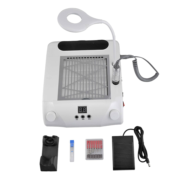 6 in 1 Manicure Nail Dust Extractor with UV Lamp